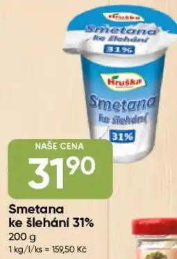Hruška Hruška Smetana ke šlehané 31% nabídka