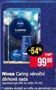 Teta Nivea caring vánoční dárková sada nabídka