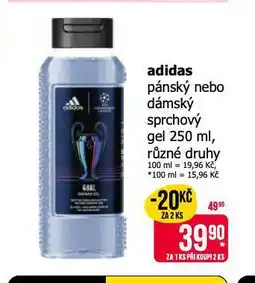 Teta Adidas sprchový gel nabídka