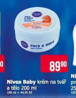 Teta Nivea baby krém na tvář nabídka