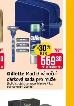 Teta Gillette mach3 vánoční dárková sada pro muže nabídka