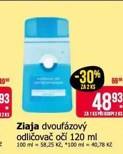 Teta Ziaja dvougázový odličovač očí nabídka