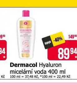 Teta Dermacol hyaluron micelární voda nabídka