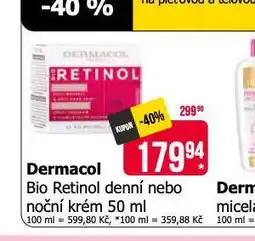 Teta Dermacol bio retinol krém nabídka