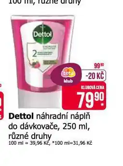Teta Dettol náhradní náplň do dávkovače nabídka