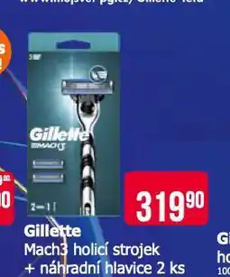 Teta Gillette mach3 holicí strojek + náhradní hlavice nabídka