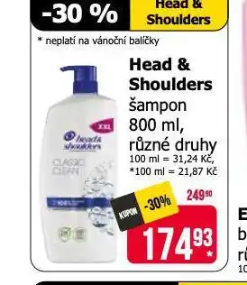 Teta Head&shoulders šampon nabídka