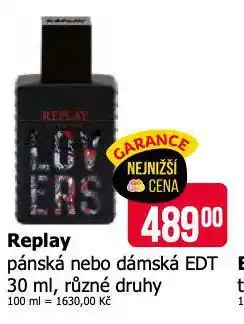 Teta Replay edt nabídka