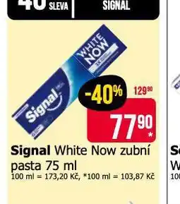 Teta Signal white now zubní pasta nabídka