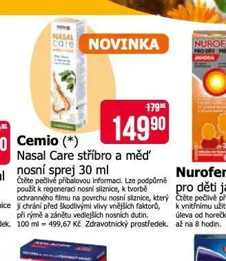 Teta Cemio nasal nosní sprej nabídka