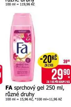 Teta Fa sprchový gel nabídka
