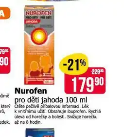 Teta Nurofren pro děti jahoda nabídka