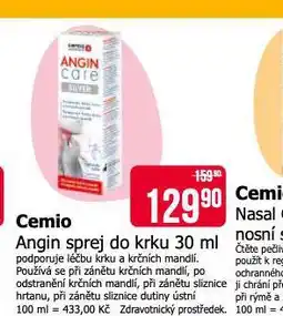 Teta Cemio angin sprej do krku nabídka