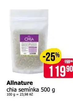 Teta Allnature chia semínka nabídka