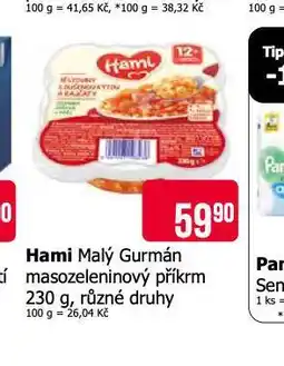 Teta Hami malý gurmán masozeleninový příkrm nabídka
