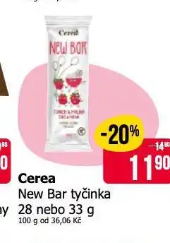 Teta Cerea new bar tyčinka nabídka