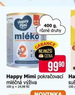 Teta Happy mimi pokračovací mléčná výživa nabídka