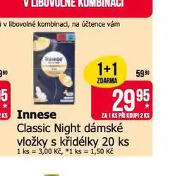 Teta Innese classic night dámské vložky s křidélky nabídka