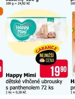 Teta Happy mimi dětské vlhčené ubrousky nabídka