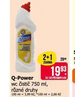 Teta Q power wc čistič nabídka