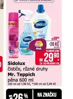 Teta Sidolux čističe nabídka