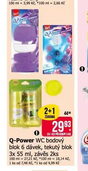 Teta Q power wc bodový blok nabídka