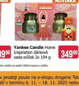 Teta Yankee candle home inspiration dárková sada scíček nabídka