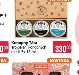 Teta Konopný táta trojbalení konopných mastí nabídka