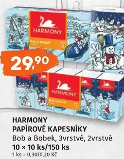 Coop hb HARMONY Papírové kapesníky nabídka