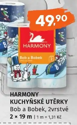 Coop hb HARMONY Kuchyňské utěrky nabídka