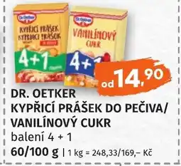 Coop hb DR. OETKER Kypřicí prášek do pečiva/ vanilínový cukr nabídka