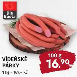 Coop hb Vídeňské párky nabídka