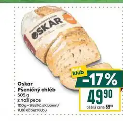 Billa Oskar Pšeničný chléb 505 g nabídka
