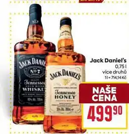 Billa Jack Daniel's 0,75l nabídka