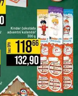 Jip Kinder čokoláda adventní kalendář 300 g nabídka
