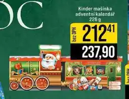 Jip Kinder mašinka adventní kalendář 226 g nabídka