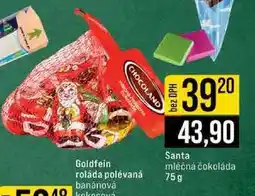 Jip CHOCOLAND Santa mléčná čokoláda 75g nabídka
