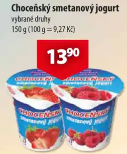 CBA Choceňský smetanový jogurt nabídka
