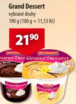 CBA Grand Dessert nabídka