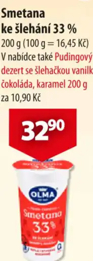 CBA Olma Smetana ke šlehání 33% nabídka