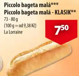 CBA Piccolo bageta malá Piccolo bageta malá - KLASIK nabídka