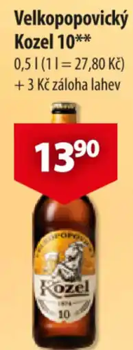 CBA Velkopopovický Kozel 10 nabídka