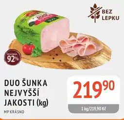 Coop hb Duo šunka nejvyšší jakosti (kg) nabídka