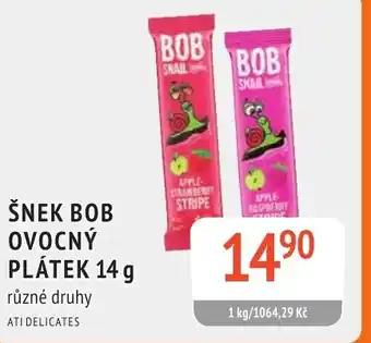 Coop hb Šnek bob ovocný plátek nabídka