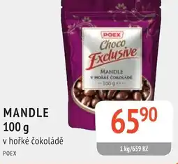 Coop hb Mandle v hořké čokoládě nabídka