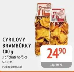 Coop hb Cyrilovy brambůrky s příchutí hořčice, solené nabídka