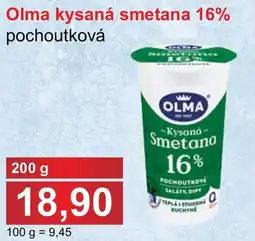 PLUS JIP Olma kysaná smetana 16% pochoutková nabídka
