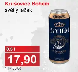 PLUS JIP Krušovice Bohém světlý ležák nabídka