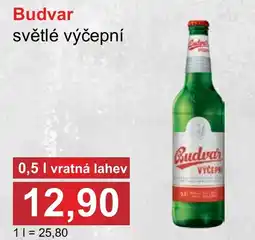 PLUS JIP Budvar světlé výčepní nabídka