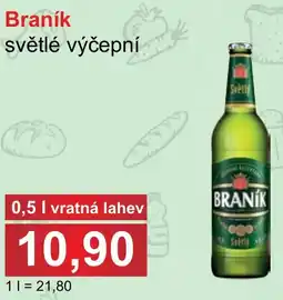 PLUS JIP Braník světlé výčepní nabídka